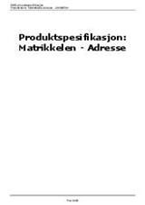 Matrikkelen - Adresse